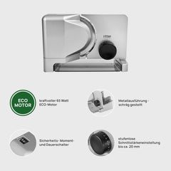 Ritter E 16 Affettatrice elettrica multifunzione Rasnites e Affettatrici Naty Shop