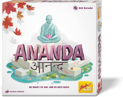 Zoch Ananda - Un gioco da tavolo strategico con influenze meditative, costruzione di templi utilizzando tattiche, monaci che meditano in aree colorate, raccolta di punti karma, gioco per famiglie dai 10 anni in su.