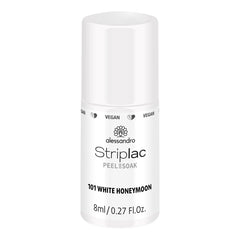 Smalto UV Alessandro Striplac White Honeymoon - Delicato e a lunga tenuta - Facile rimozione grazie alla tecnologia di rimozione - Vegan e cruelty-free - 8 ml
