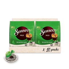 Pads Mild, 10 x 16 Getränke, 160 Kaffee Pods, inklusive Pad Dose