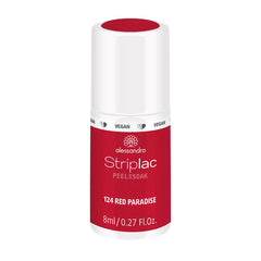 Smalto UV Alessandro Striplac Red Paradise - Delicato e a lunga tenuta - Facile rimozione grazie alla tecnologia di rimozione - Vegan e cruelty-free - 8 ml