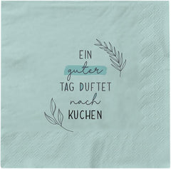 Șervețele Graphic Workshop cu dicton mare | 20 bucăți | 16,5 X 16,5 Cm | Colorat | O zi bună