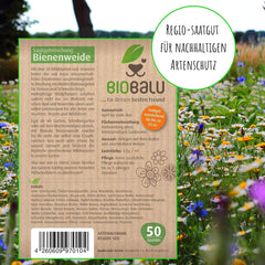 Semi di api - fiori di campo, perenni e resistenti all'inverno, semi - oltre 40 fiori autoctoni ed erbe selvatiche, selezione speciale di specie per la Germania meridionale, 50 g