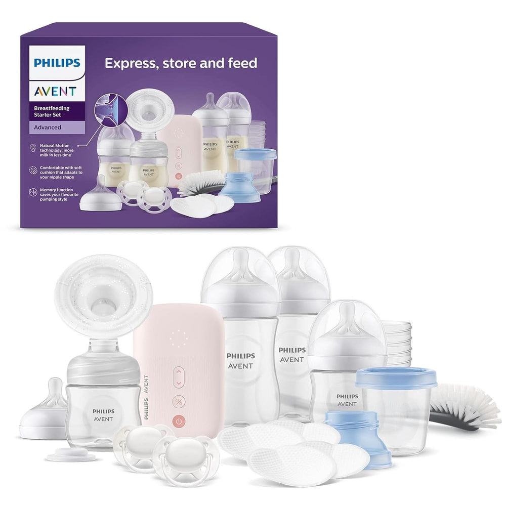 Philips Avent Elektrische Natural Motion Milchpumpe - Set Zum Abpumpen, Aufbewahren und Füttern Inkl. Flaschen, Schnuller Und Becher (Modell SCD340/31) Accessori per Alimentazione e Allattamento Bebe Naty Shop