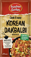Bamboo Garden - Dakgalbi Würzpaste coreano | Zum Marinieren von Hühnchen, Gemüse und Tofu | Per 4 porzioni | Ingredienti vegani e naturali | 50 g in busta