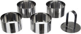 508937 Set forme pentru biscuiți, nailon/oțel inoxidabil, 4 bucăți