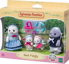 Sylvanian Families - 5759 Familia Seal, figură de animal, jucărie detaliată pentru copii cu vârsta de peste 3 ani Papusi Naty Shop Titlu implicit