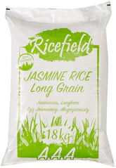 RICEFIELD riso profumato, chicco lungo, 1 confezione (1 x 18 kg)