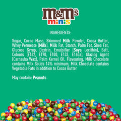 M&M's Chocolate Minis, Cioccolato, 1 x 324 g, Lenticchie al cioccolato (324 g) (Confezione da 2)