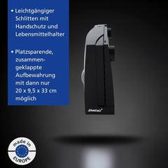 Affettatrice multifunzione Steba, spessore di taglio regolabile fino a 17 mm, protezione per le mani Affettatrici Rasnite e Naty Shop