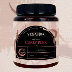 VEGAIROA - Curly Plex Mask - Mască pentru bucle definite fără frizz - Îngrijire hidratantă profundă - Pentru păr creț sau ondulat - Produs profesional vegan de coafură - 1000ml Masca de par Naty Shop