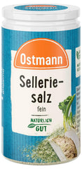 Ostmann Gewürze - Celeriesalz | Zum Verfeinern zährlicher herzhafter Gerichte | Riciclabile, riutilizzabile Streudose | 50 g in un colino