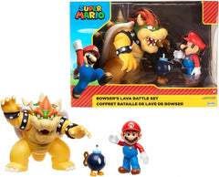 Nintendo Super Mario Bowser 18 cm vs. Mario Figure Set (Wave 1) Action Figures Naty Shop Titolo predefinito