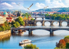 Trefl, Puzzle, Praga, Republica Cehă, 500 piese, Calitate premium, Pentru adulți și copii cu vârsta de peste 10 ani Puzzle Naty Shop