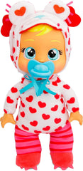 Cry Babies Tiny Cuddles Monster Momo, Plüsch-Baby-Puppe, Tiny Cuddles con pigiama personalizzato eines Monsters, das echte Tränen weint, Kinder ab 18+ Monaten