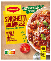 MAGGI Fix per spaghetti alla bolognese, Würzmischung, ingredienti naturali al 100%, per 3 porzioni, 1er Pack (1 x 36g Packung)