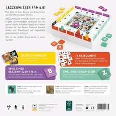 Bezzerwizzer Studio, BEZZERWIZZER Family, Joc de petrecere, Joc cu întrebări, 2+ jucători, Vârste 10+, 45 de minute, Germană