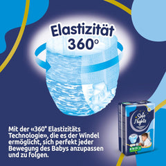 Safe Nights Boy, pantaloni da notte per bambini da 8 a 16 anni (30-50 kg), 84 pezzi