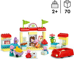 LEGO DUPLO 10434 Il supermercato di Peppa: giocattolo educativo creativo e set da gioco, regalo per ragazzi e ragazze dai 2 anni, incoraggia la destrezza Set da costruzione Besuche den LEGO-Store