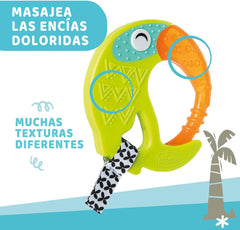 CHICCO - Inel de dentiție amuzant și răcoritor 6 luni +