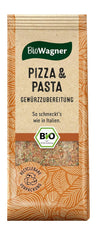 BioWagner - Bio Pizza & Pasta Gewürzzubereitung | naturbelassene Bio-Zutaten | riciclabile Verpackung | 60 g