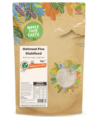 Wholefood Earth Fine Oats - non OGM - vegano - senza latticini - senza zuccheri aggiunti 1 kg