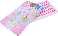 FF60 Fun Fonts-Set per stampini per cupcake e biscotti per cake design, 66 pezzi, collezione 3, plastica