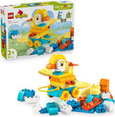 LEGO DUPLO Town Tiere auf Rädern 3-in-1-Set - Montessori Spielzeug zum Bauen von Ente, Fisch oder Hund mit Rädern und Ziehgriff - Geschenk für Mädchen und Jungen ab 2 Jahren - 10448