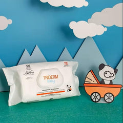 Bionike Triderm Baby Salviettine Umidificate per Pelli Secche e Sensibili Effetto Lenitivo e Rassodante Protegge e Idrata 72 Salviette