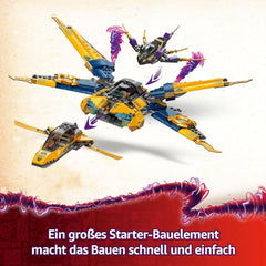LEGO NINJAGO Super Storm Flyer di Ras e Arin - Giocattolo con drone, shooter, lame e motori - Incl. 3 minifigure di gioco di ruolo Ninja - Set da costruzione per ragazzi e ragazze a partire da 8 anni 71833 Set da costruzione Besuche den LEGO-Store