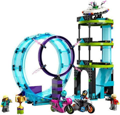 LEGO City Stuntz Ultimate Stunt Rider Challenge, 60361, acrobazie 3 in 1 per 1 o 2 giocatori, con motociclette giocattolo a 2 ruote per bambini, set 2023 Building Sets Besuche den LEGO-Store