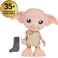Wizarding World Harry Potter - Bambola interattiva Dobby House Elf con oltre 30 suoni, frasi e movimenti, tedesco-italiano, giocattolo per 6 anni, Fan Article Dolls Naty Shop