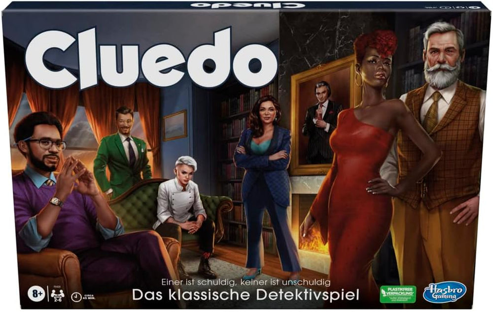 Hasbro Gaming Cluedo Gioco da Tavolo per Bambini dagli 8 Anni in su, Gioco Cluedo Riprogettato per 2-6 Giocatori, Gioco Detective e Puzzle, Gioco Misterioso Perfetto per