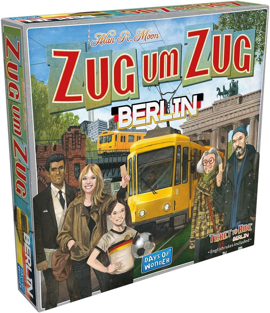Days of Wonder, Ticket to Ride: Berlino, gioco per famiglie, gioco da tavolo, 2-4 giocatori, dagli 8 anni in su, 10-15 minuti, tedesco