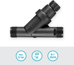 Reductor de presiune pentru sistem de irigații Gardena: Regulator de presiune pentru o presiune constantă a apei de maximum 3,1 bar, accesoriu pentru irigarea grădinii pentru compensarea fluctuațiilor de presiune (8200-20)