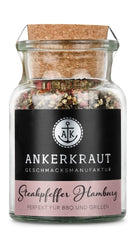 Ankerkraut Steakpfeffer Hamburg, Pfefferkörner Hausmischung, grober Steakhouse-Pfeffer, frische Note, Universal Allrounder, Lecker Kochen mit Qualität, 80 g im Korkenglas