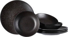 Ritzenhoff & Breker serviciu de masă Kitwe, 8-piese Seturi vesela masa Naty Shop Negru Serviciu de cină