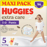 Pannolini Huggies Extra Care, taglia 5 (12-17 kg), design Disney, 96 pezzi