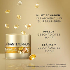 Pantene Pro-V Repair & Care Keratin Protect Hair Mask 500ml pentru păr uscat și deteriorat Ajută la repararea a 6 luni de deteriorare în doar 1 aplicare, cu Formula Pro-V și Active Nutri-Plex Masca de par Naty Shop