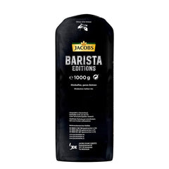 Boabe de cafea Jacobs Barista Crema 1kg – Echilibrate, note citrice, nuci, boabe Arabica și Robusta, intensitate 5/10, ideale pentru Caffè Crema (pachet de 2)