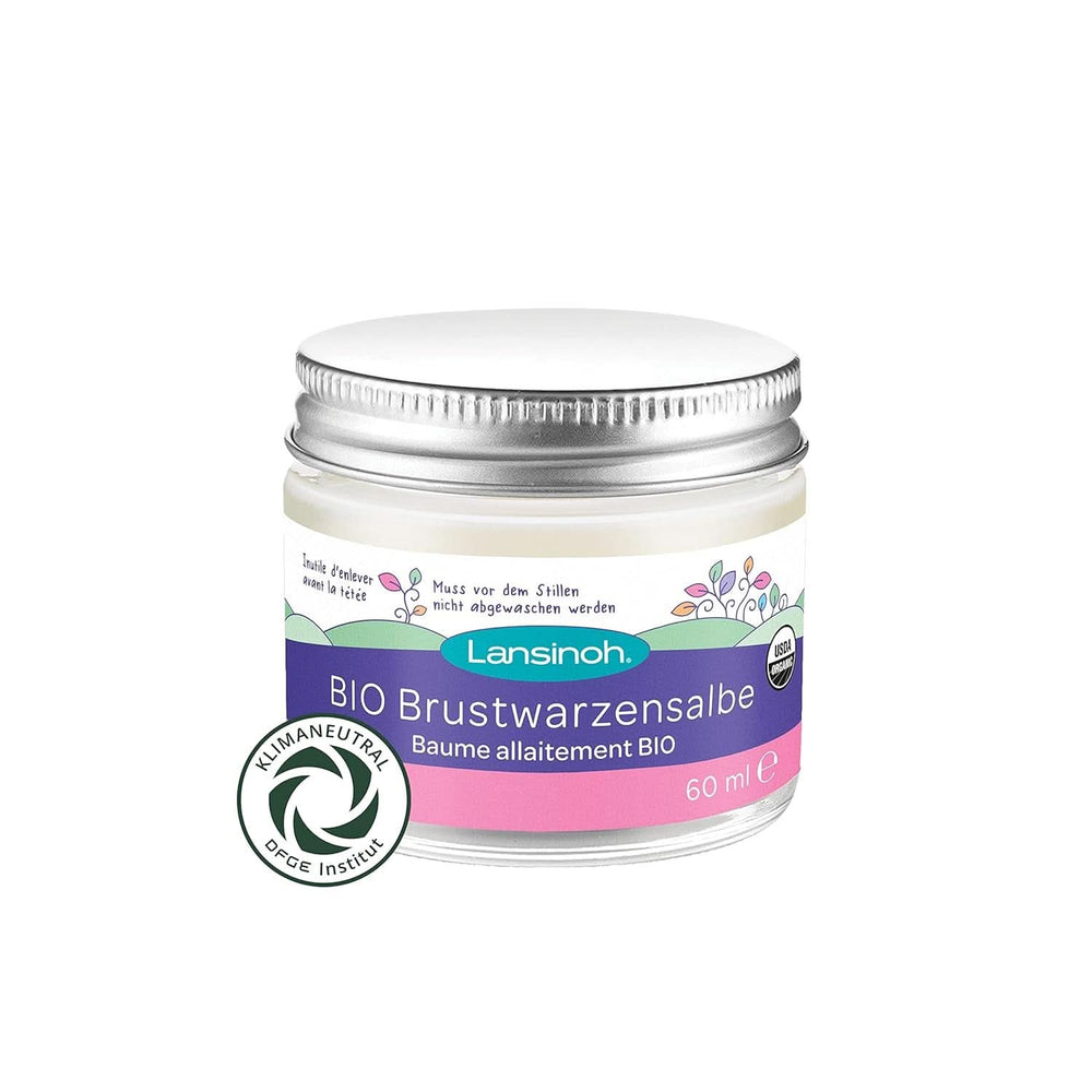 Lansinoh BIO Brustwarzensalbe, 60 Ml - Natürliche Pflege Empfindlicher Brustwarzen Und Trockener Haut - Klimaneutral Accessori Alimentazione e Allattamento Baby Naty Shop