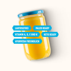Burro Ghee BIO 600 g - Ideale per friggere e cuocere al forno Senza lattosio