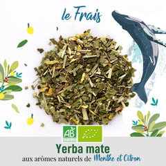 ORIGEENS BIO YERBA MATE CU MENTĂ ȘI LĂMÂIE 200 G - Prospețimea I Bio Yerba Mate neprăjită, frunze, fără tulpini și praf