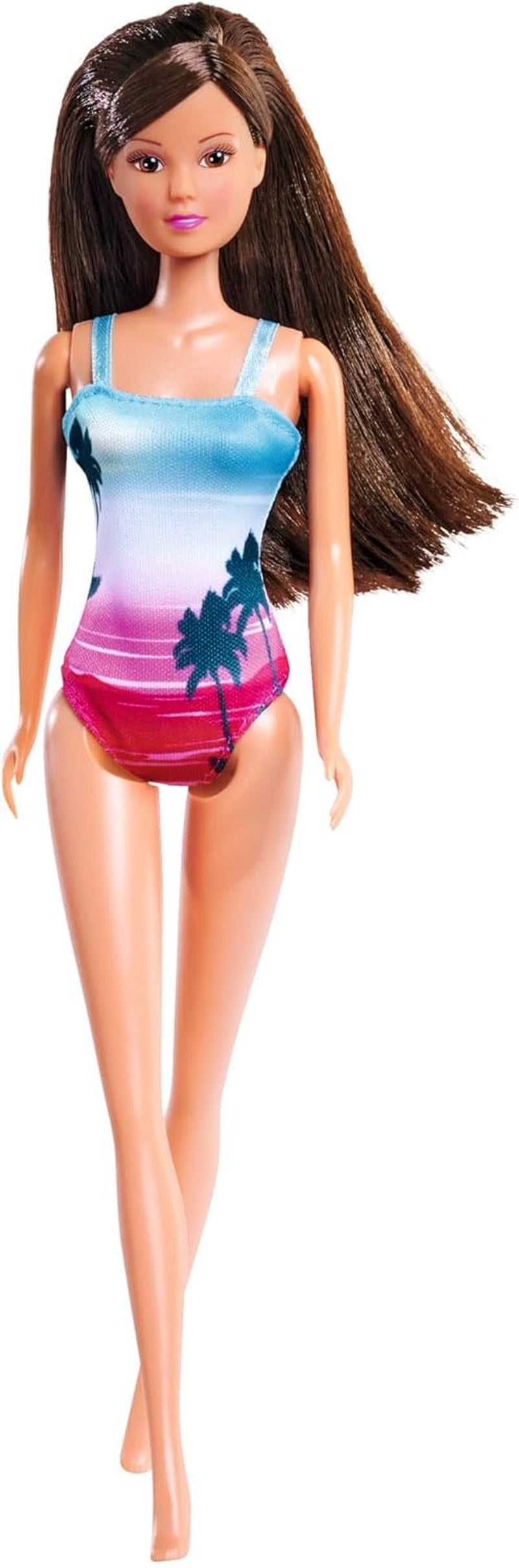 Simba Steffi Love Beach, asortat în 2 feluri, va fi livrat doar UN articol, păpușă în costum de baie, păpușă de joacă 29 cm, vârste 3+