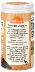 Ostmann Gewürze - Hackfleisch Gewürzsalz | Gewürz für Hackfleisch, Buletten oder Cevapcici | 60 g di Streudose