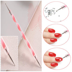 8 Boxen Nail Art Strass Kit - Nail Art Gemischt Strass Set, Nagel Kunst Strasssteine Gems Perlen Edelsteine Bunt Pferdeaugen Strass FĂŒr Nageldesign Zubehör Mit 1 Pinzetten Und 1 Strass Picker FĂŒr DIY