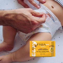 Salviettine umidificate Easy Baby con Aloe Vera ed Estratto di Miele Idratanti per la Pelle, Dermatologicamente Testate, Confezione da 20 Salviette
