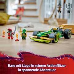 LEGO NINJAGO Lloyd's Action Speedster - Auto giocattolo da costruzione con 2 minifigure per giochi di ruolo, auto giocattolo da costruire per bambini - regalo per ragazzi e ragazze da 7 anni 71828 Set da costruzione Besuche den LEGO-Store