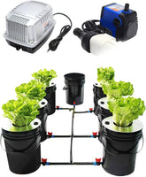Sistema Idroponico DWC Kit Sistema di Coltivazione Idroponica da 5 Galloni 20L x 7 Secchi Sistema di Coltivazione Idroponica per Interni Macchina Idroponica Multi Barile Sistema di Irrigazione a Goccia