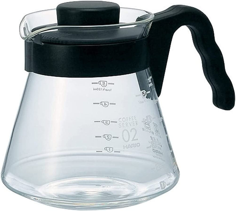4977642019126 Carafă pentru servire cafea V60 700 ml VCS-02B, sticlă, incoloră, 17,3 x 14,1 x 13 cm